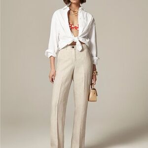 J. Crew harbor pant linen NWOT
